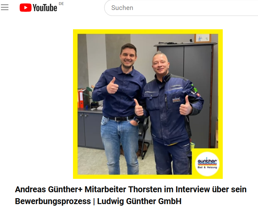 Andreas Günther+ Mitarbeiter Thorsten im Interview